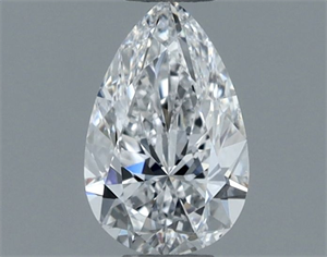 Picture of Natural Diamond 0.50 Carats, Pear with  Cut, D Color, SI1 Clarity and Certified by GIA