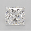 Natural Diamond 0.87 Carats, Princess with  Cut, D Color, SI1 Clarity and Certified by GIA