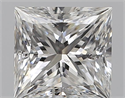 Natural Diamond 0.90 Carats, Princess with  Cut, E Color, SI2 Clarity and Certified by GIA