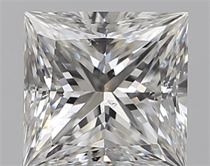 Foto Diamante Natural 0.90 quilates, Princesa , Color E, claridad SI2 y certificado GIA de