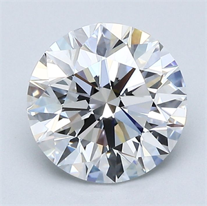 Picture of Natural Diamond 2.11 Carats, Round with Excellent Cut, D Color, VS1 Clarity and Certified by GIA