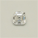 Natural Diamond 0.32 Carats, Asscher with  Cut, D Color, SI2 Clarity and Certified by GIA