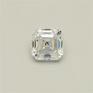 Picture of Natural Diamond 0.32 Carats, Asscher with  Cut, D Color, SI2 Clarity and Certified by GIA