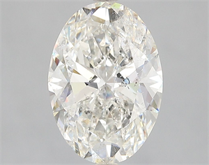 Picture of Natural Diamond 3.02 Carats, Oval with  Cut, H Color, SI2 Clarity and Certified by IGI