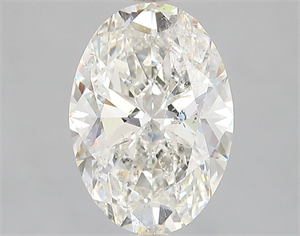 Picture of Natural Diamond 3.02 Carats, Oval with  Cut, H Color, SI2 Clarity and Certified by IGI