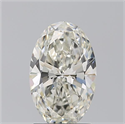 Natural Diamond 1.50 Carats, Oval with  Cut, J Color, VS2 Clarity and Certified by GIA
