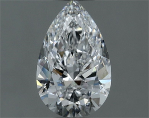 Picture of Natural Diamond 0.60 Carats, Pear with  Cut, D Color, VS2 Clarity and Certified by GIA