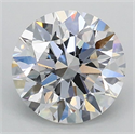 Lab Grown Diamond 1.08 Carats, Round with Excellent Cut, D Color, VS1 Clarity and Certified by IGI