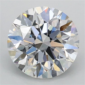 Picture of Lab Grown Diamond 1.08 Carats, Round with Excellent Cut, D Color, VS1 Clarity and Certified by IGI
