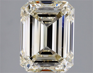 Picture of Natural Diamond 2.91 Carats, Emerald with  Cut, L Color, VVS2 Clarity and Certified by HRD