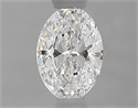Natural Diamond 0.51 Carats, Oval with  Cut, D Color, VS2 Clarity and Certified by GIA
