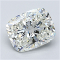 Natural Diamond 3.23 Carats, Cushion with  Cut, I Color, VS2 Clarity and Certified by GIA