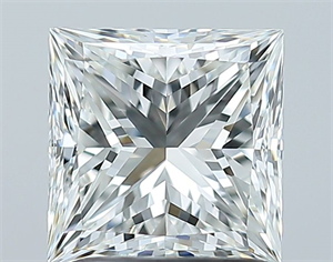 Foto Diamante Natural 1.51 quilates, Princesa , Color G, claridad VVS1 y certificado GIA de