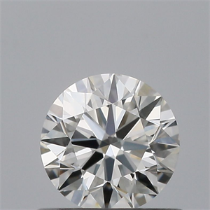 Picture of Natural Diamond 0.51 Carats, Round with Excellent Cut, F Color, VS1 Clarity and Certified by IGI