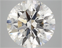 Lab Grown Diamond 6.31 Carats, Round with Ideal Cut, H Color, VS2 Clarity and Certified by IGI