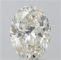 Natural Diamond 2.01 Carats, Oval with  Cut, J Color, SI2 Clarity and Certified by GIA