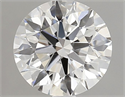 Lab Grown Diamond 2.01 Carats, Round with Ideal Cut, E Color, VVS2 Clarity and Certified by IGI