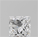 Diamante Natural 1.05 quilates, Princesa , Color E, claridad SI1 y certificado GIA