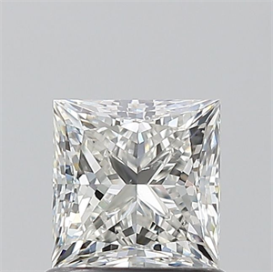 Picture of Natural Diamond 1.00 Carats, Princess with  Cut, H Color, SI1 Clarity and Certified by GIA
