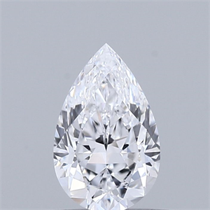 Picture of Natural Diamond 0.54 Carats, Pear with  Cut, D Color, VVS1 Clarity and Certified by GIA