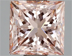 Picture of Lab Grown Diamond 2.44 Carats, Princess with  Cut, Fancy Intense Pink Color, VVS2 Clarity and Certified by IGI