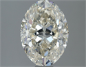 Natural Diamond 2.03 Carats, Oval with  Cut, K Color, VS1 Clarity and Certified by IGI