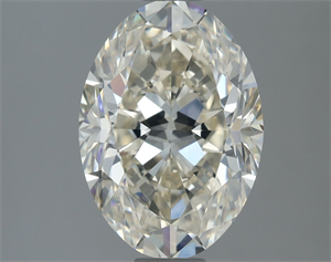Picture of Natural Diamond 2.03 Carats, Oval with  Cut, K Color, VS1 Clarity and Certified by IGI