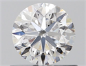 Natural Diamond 0.70 Carats, Round with Very Good Cut, D Color, SI1 Clarity and Certified by GIA