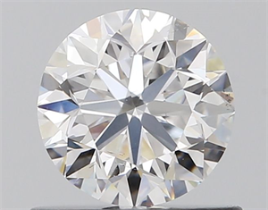 Picture of Natural Diamond 0.70 Carats, Round with Very Good Cut, D Color, SI1 Clarity and Certified by GIA