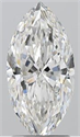 Natural Diamond 2.50 Carats, Marquise with  Cut, H Color, SI2 Clarity and Certified by GIA