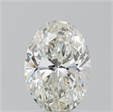 Natural Diamond 1.51 Carats, Oval with  Cut, J Color, VS2 Clarity and Certified by GIA