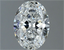 Natural Diamond 1.00 Carats, Oval with  Cut, G Color, VVS2 Clarity and Certified by GIA