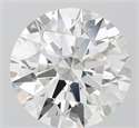 Lab Grown Diamond 4.01 Carats, Round with Ideal Cut, G Color, VVS1 Clarity and Certified by IGI
