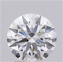 Lab Grown Diamond 2.13 Carats, Round with Ideal Cut, E Color, VVS2 Clarity and Certified by IGI