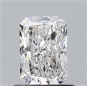 Natural Diamond 0.70 Carats, Radiant with  Cut, E Color, SI1 Clarity and Certified by GIA