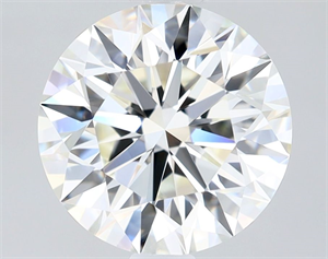Picture of Natural Diamond 2.02 Carats, Round with Excellent Cut, J Color, IF Clarity and Certified by GIA