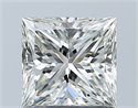 Natural Diamond 1.01 Carats, Princess with  Cut, I Color, VVS1 Clarity and Certified by GIA
