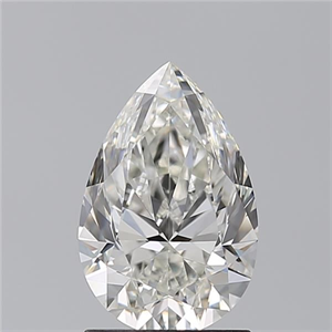 Picture of Natural Diamond 1.70 Carats, Pear with  Cut, H Color, VVS2 Clarity and Certified by GIA