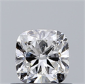 Natural Diamond 0.60 Carats, Cushion with  Cut, E Color, SI1 Clarity and Certified by GIA