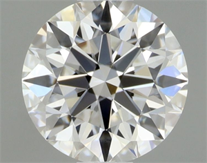 Foto Diamante Natural 0.41 quilates, Redondo , Color F, claridad IF y certificado GIA de