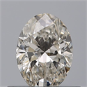 Natural Diamond 0.40 Carats, Oval with  Cut, I Color, VVS2 Clarity and Certified by GIA