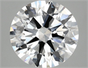 Lab Grown Diamond 3.01 Carats, Round with Ideal Cut, E Color, VS1 Clarity and Certified by IGI