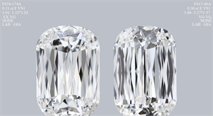 Picture of Natural Diamond 0.31 Carats, Cushion with  Cut, F Color, VS1 Clarity and Certified by GIA