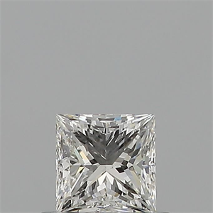 Picture of Natural Diamond 0.55 Carats, Princess with  Cut, G Color, VS2 Clarity and Certified by GIA