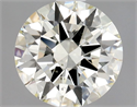 Natural Diamond 0.80 Carats, Round with Excellent Cut, L Color, SI1 Clarity and Certified by GIA