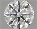 Natural Diamond 1.01 Carats, Round with Very Good Cut, G Color, I1 Clarity and Certified by GIA