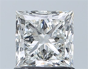 Picture of Natural Diamond 1.02 Carats, Princess with  Cut, H Color, VVS1 Clarity and Certified by GIA