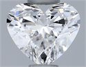 Natural Diamond 0.40 Carats, Heart with  Cut, E Color, VS1 Clarity and Certified by GIA
