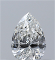 Diamante Natural 0.30 quilates, De pera , Color G, claridad IF y certificado GIA