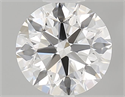 Natural Diamond 0.76 Carats, Round with Excellent Cut, F Color, VVS2 Clarity and Certified by GIA